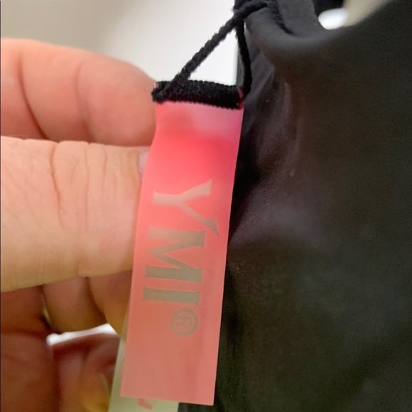 YMI Black Strappy One-Piece Swimsuit - Picture 2 of 8